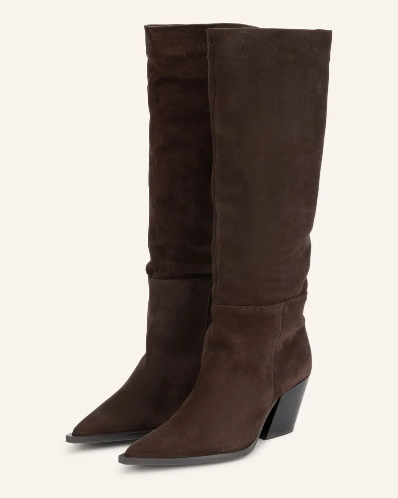 Steve Madden Cowboy Boots Menthe braun Dunkelbraun
