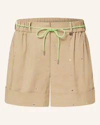 Maje Shorts mit Nieten Beige