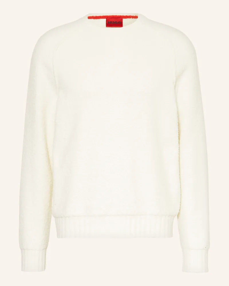 HUGO BOSS Pullover San Christopher weiss Ecru
