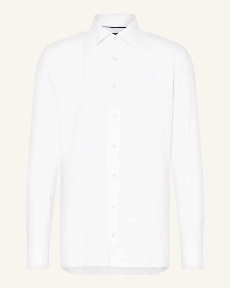 Digel Hemd DABATO Modern Fit mit Leinen Weiss