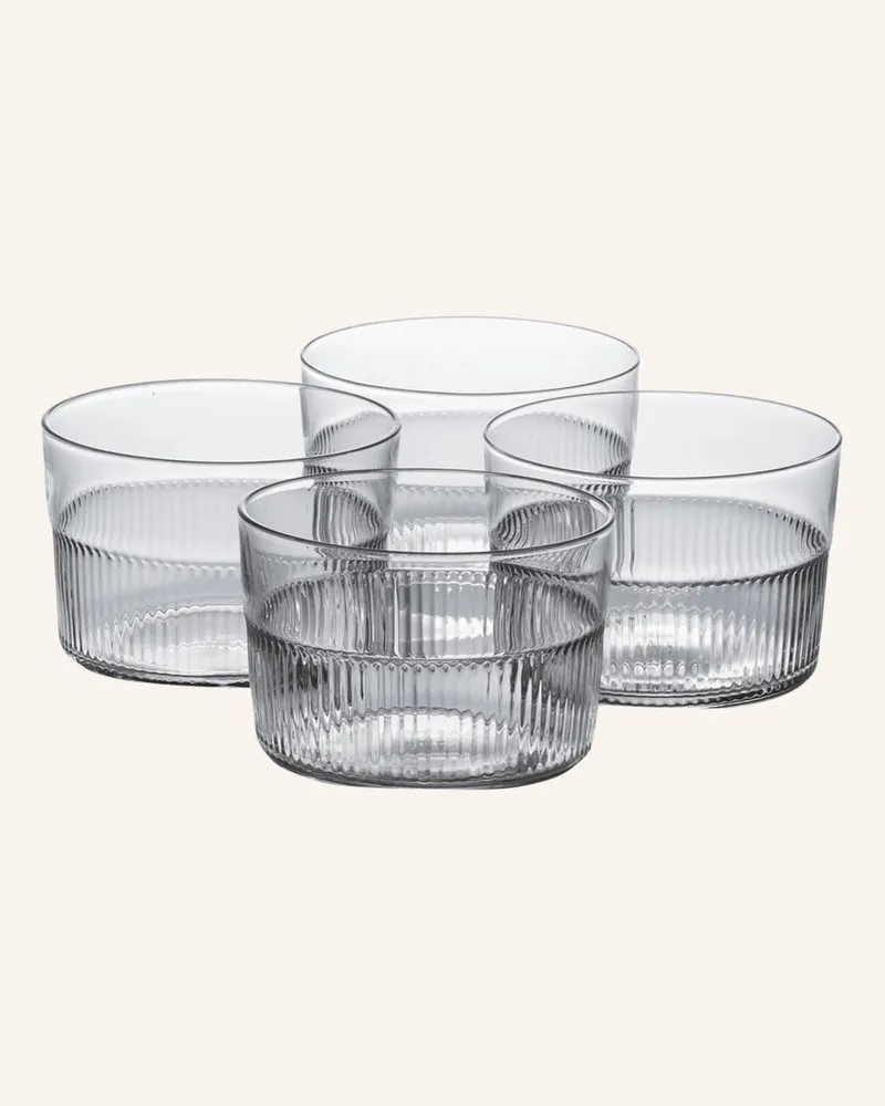 Marc O'Polo 4er-Set Trinkgläser Moments Small transparent Weiss