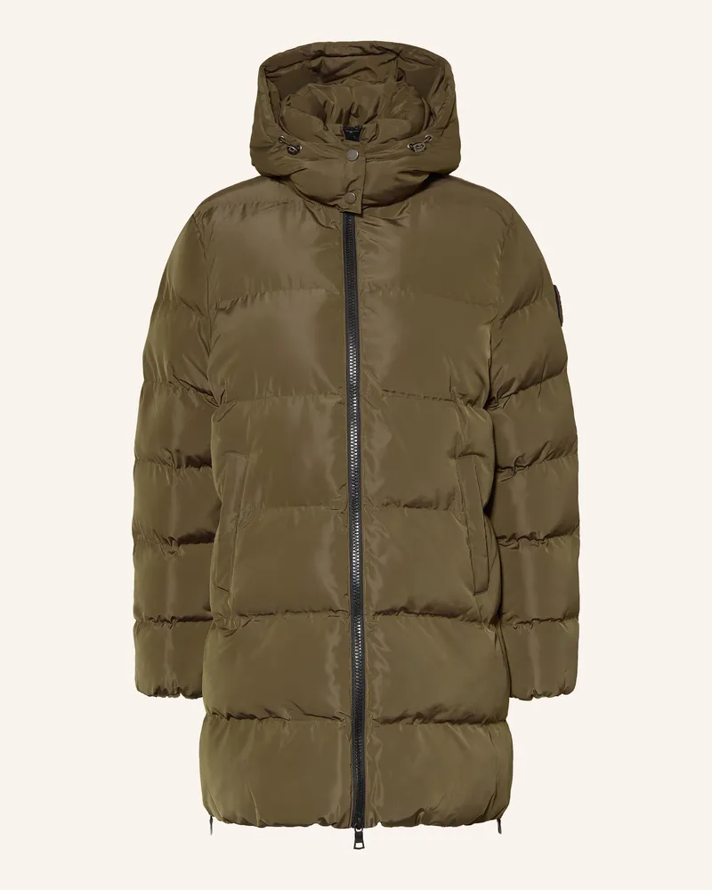 No. 1 Como Steppmantel Ischgl Mit Abnehmbarer Kapuze braun Taupe