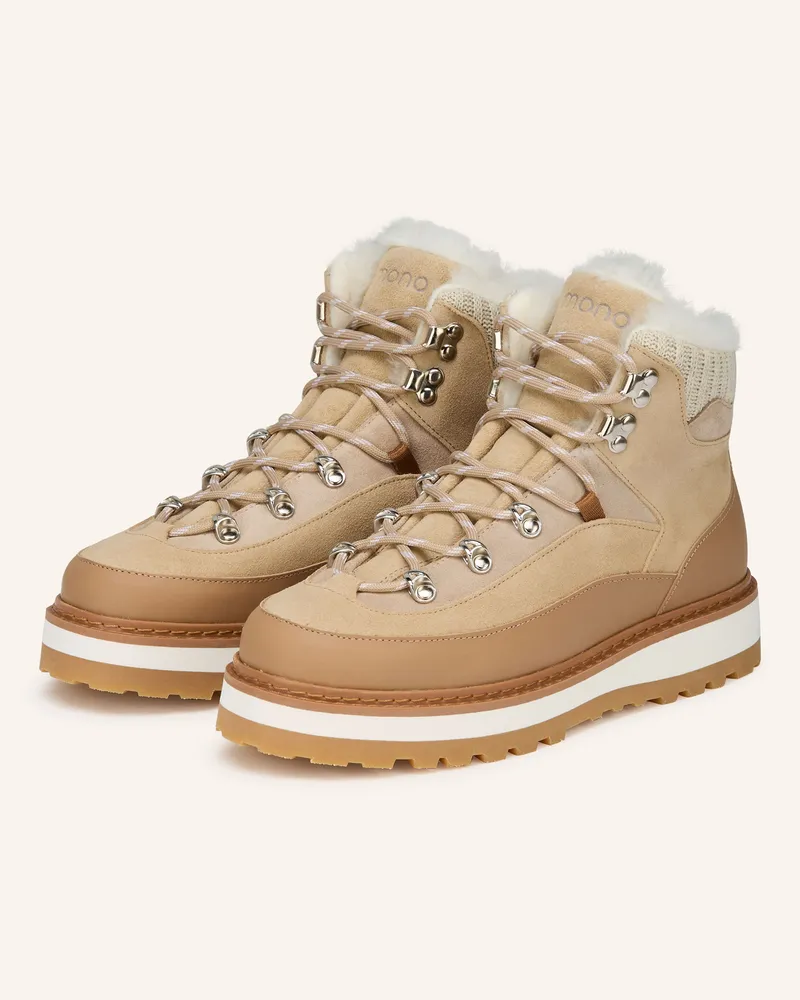 Mono Schnürboots TAG CAP Beige