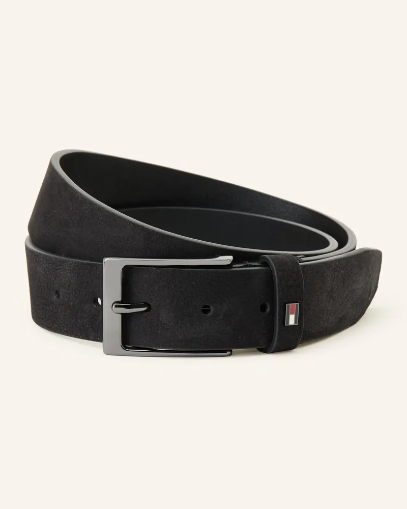 Tommy Hilfiger Ledergürtel Layton schwarz Schwarz