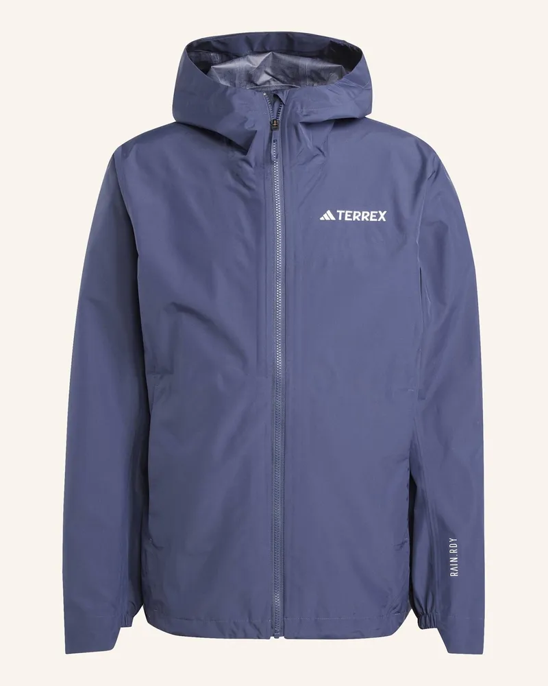adidas TERREX MULTI 2.5L RAIN.RDY REGENJACKE Blau