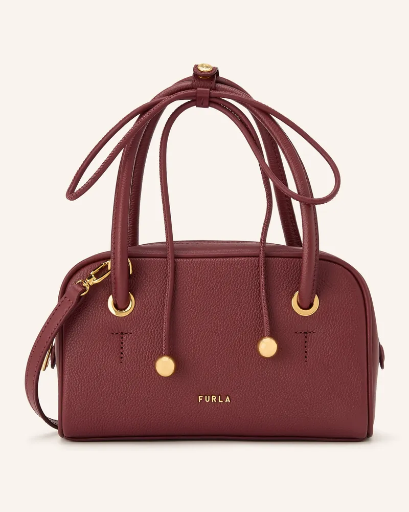 Furla Umhängetasche Poppy Dome Mini rot Dunkelrot