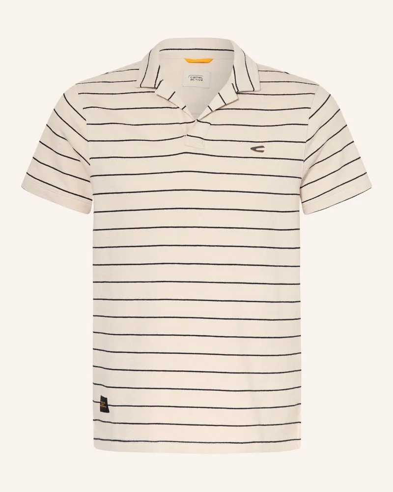 Camel Active Strick-Poloshirt beige Ecru