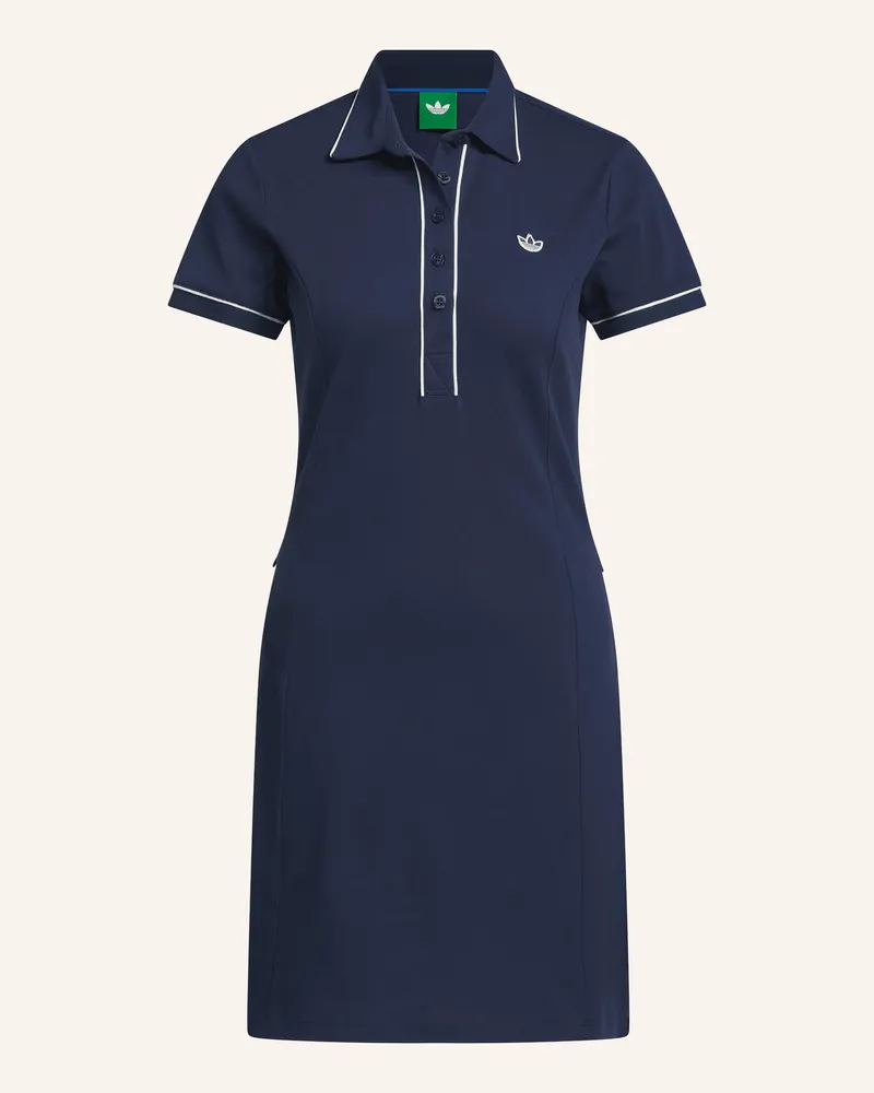 adidas Piqué-Polokleid Originals blau Dunkelblau