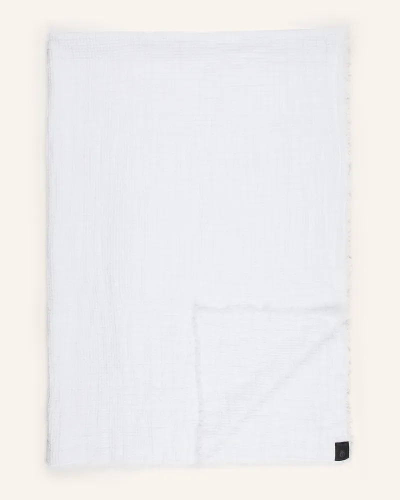 Zoeppritz Leinen-Plaid Honeybee weiss Weiss