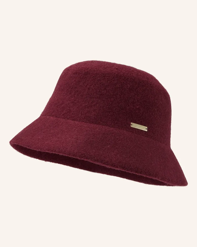 Seeberger Bucket-Hat rot Dunkelrot
