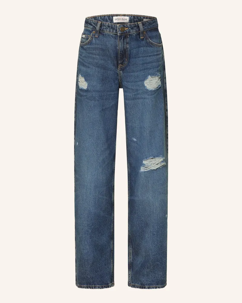 Guess Wide Leg Jeans blau Gjtd