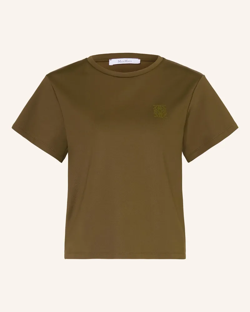 Max Mara T-Shirt Quagga gruen Khaki