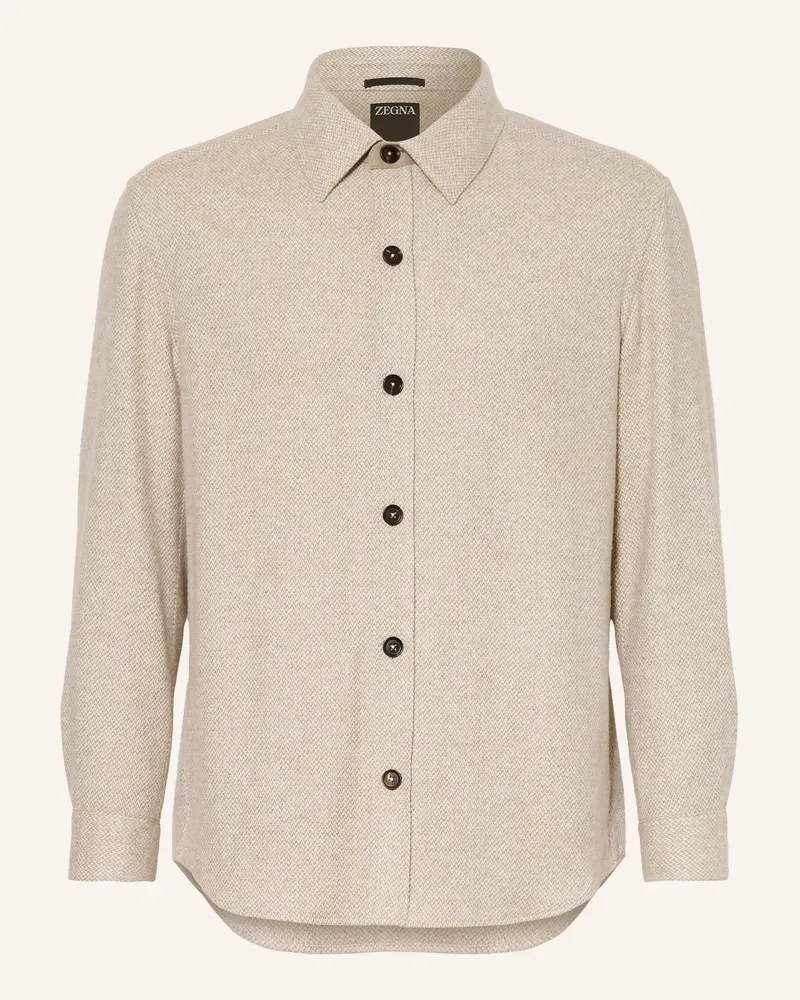Ermenegildo Zegna Overjacket Mit Cashmere Und Seide beige Beige