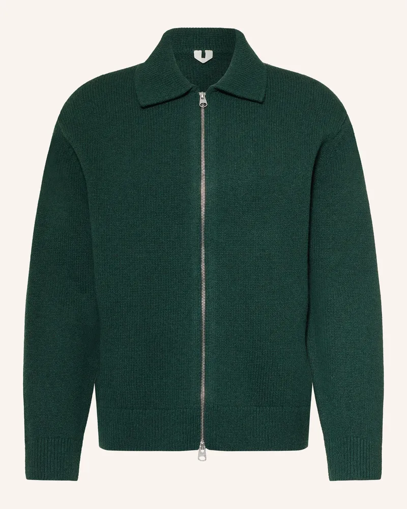 Arket Strickjacke gruen Dunkelgrün