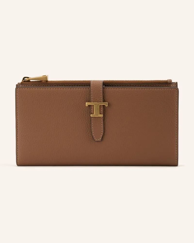 TOD'S Geldbörse Kate braun Camel