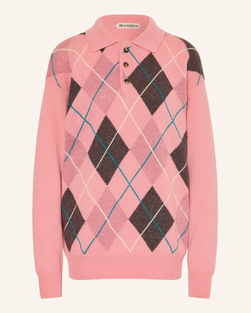 J.W.Anderson Strick-Poloshirt Rosa