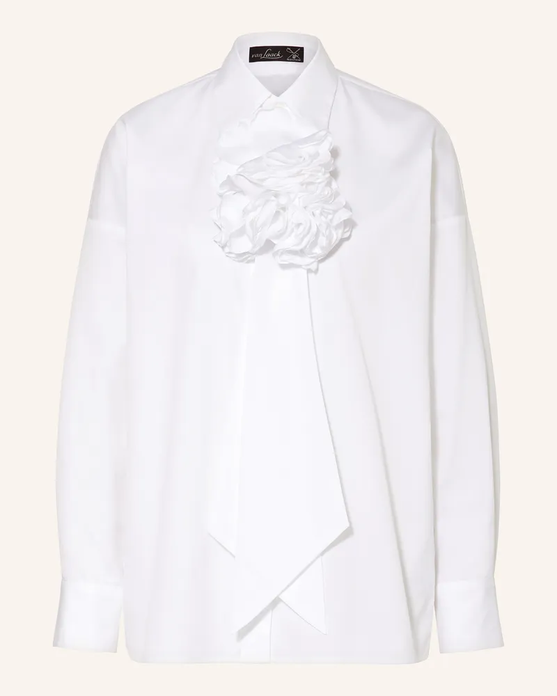 van Laack Hemdbluse VL-INULA-BAPPL mit Schluppe Weiss