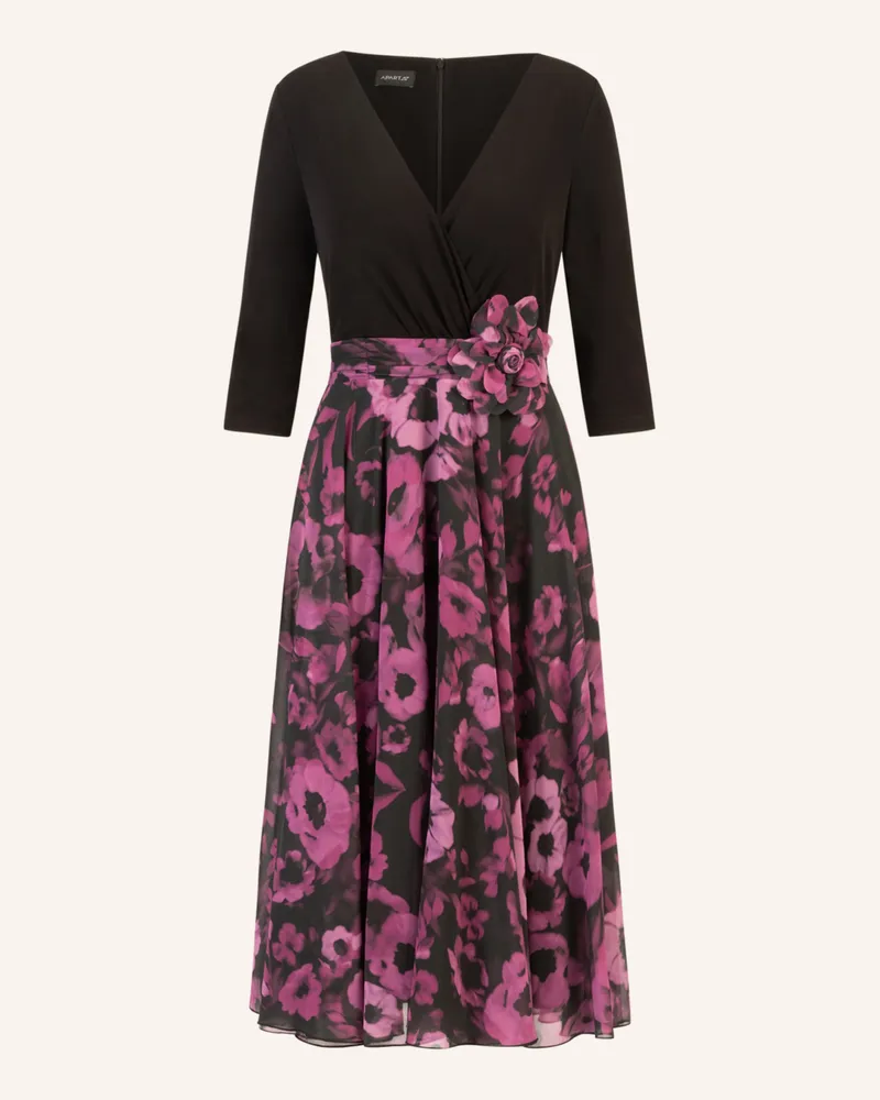 Apart Chiffonkleid Schwarz
