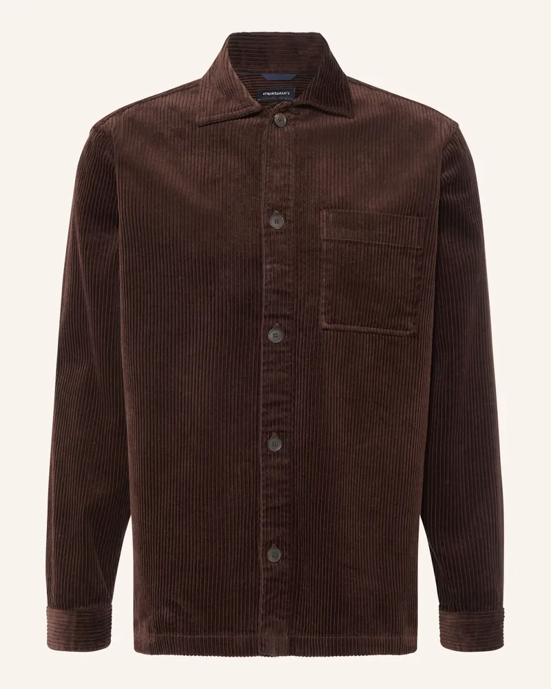 Strokesman's Overshirt Aus Cord braun Dunkelbraun