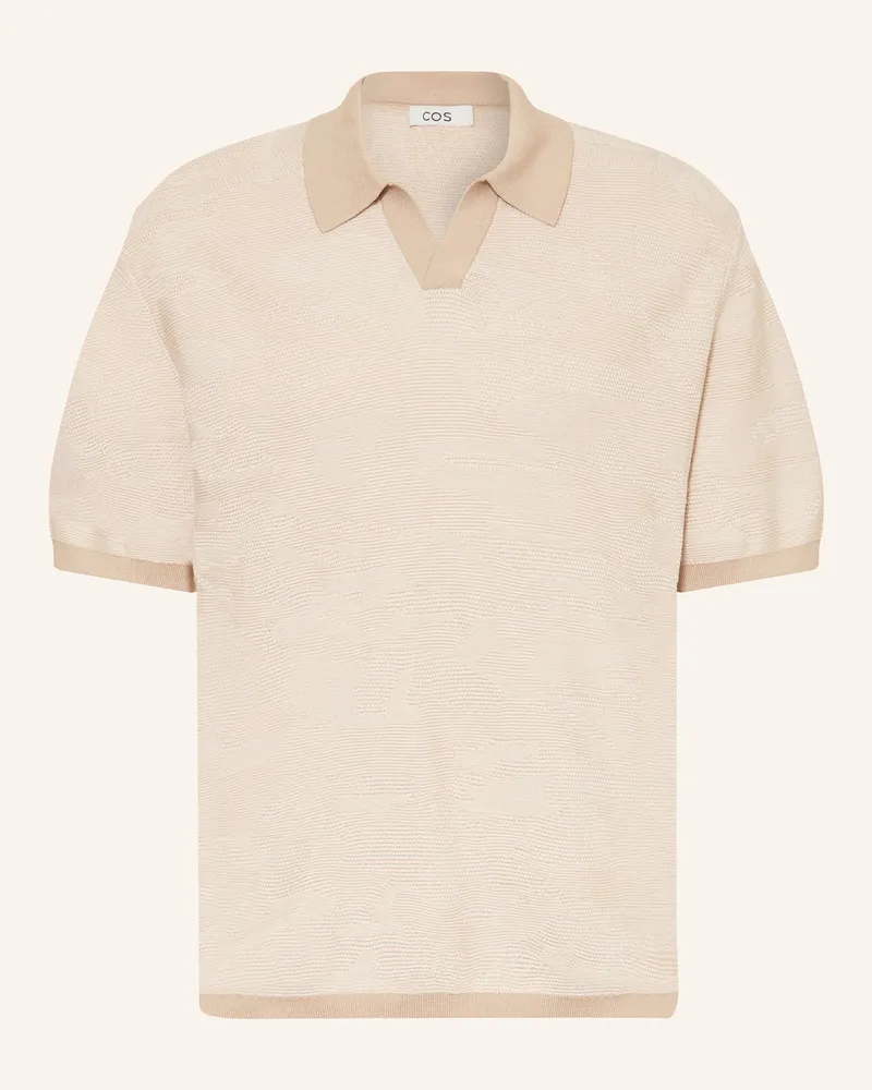 COS Strick-Poloshirt Beige