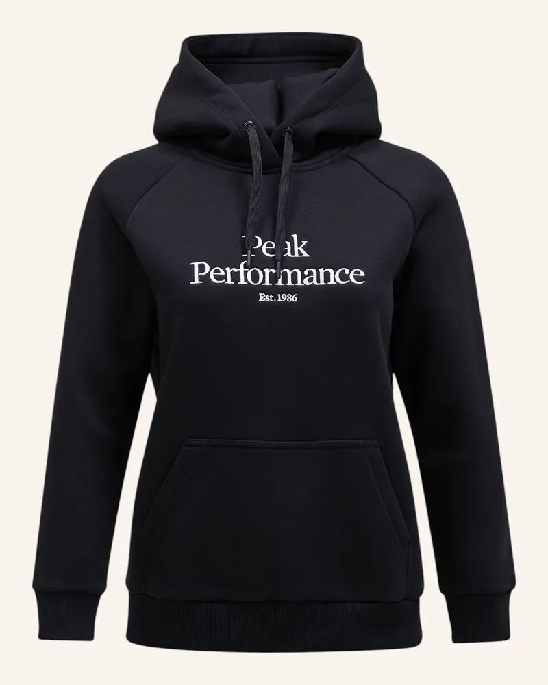 Peak Performance Hoodie schwarz Schwarz