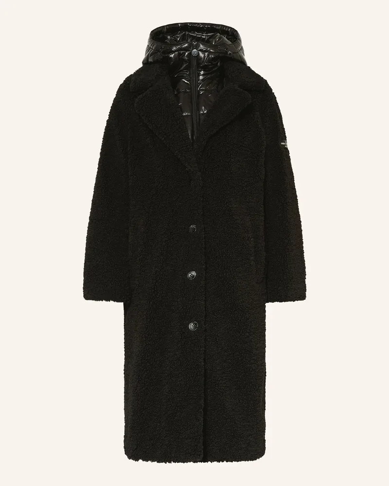 Frieda & Freddies Teddyfell-Mantel Ginez schwarz Schwarz