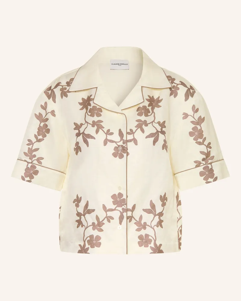 Claudie Pierlot Bluse beige Creme