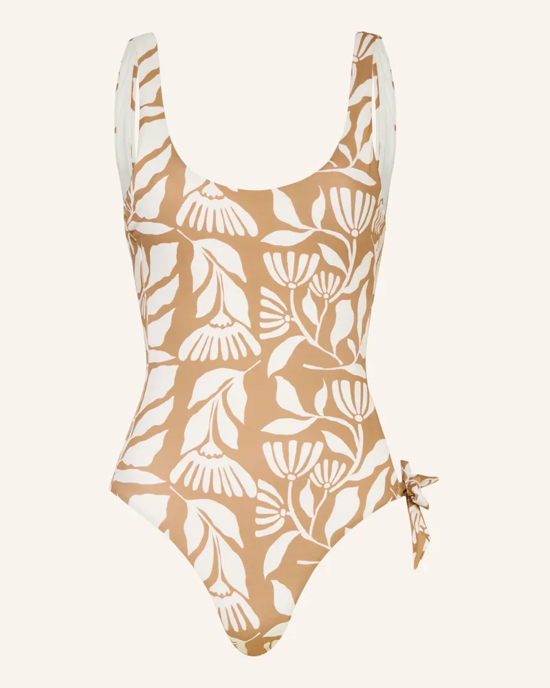 watercult Badeanzug Coastal Bohemia Mit Cut-Out beige Beige