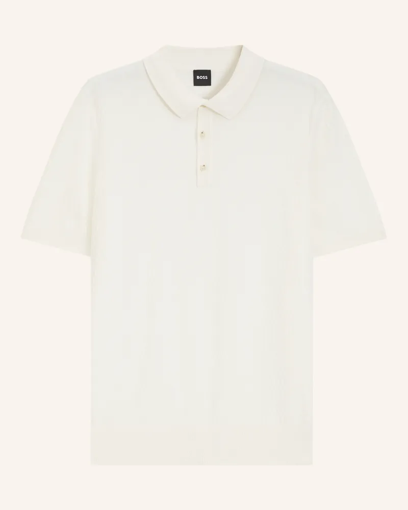 HUGO BOSS Pullover H-Lurazio Regular Fit beige Weiss