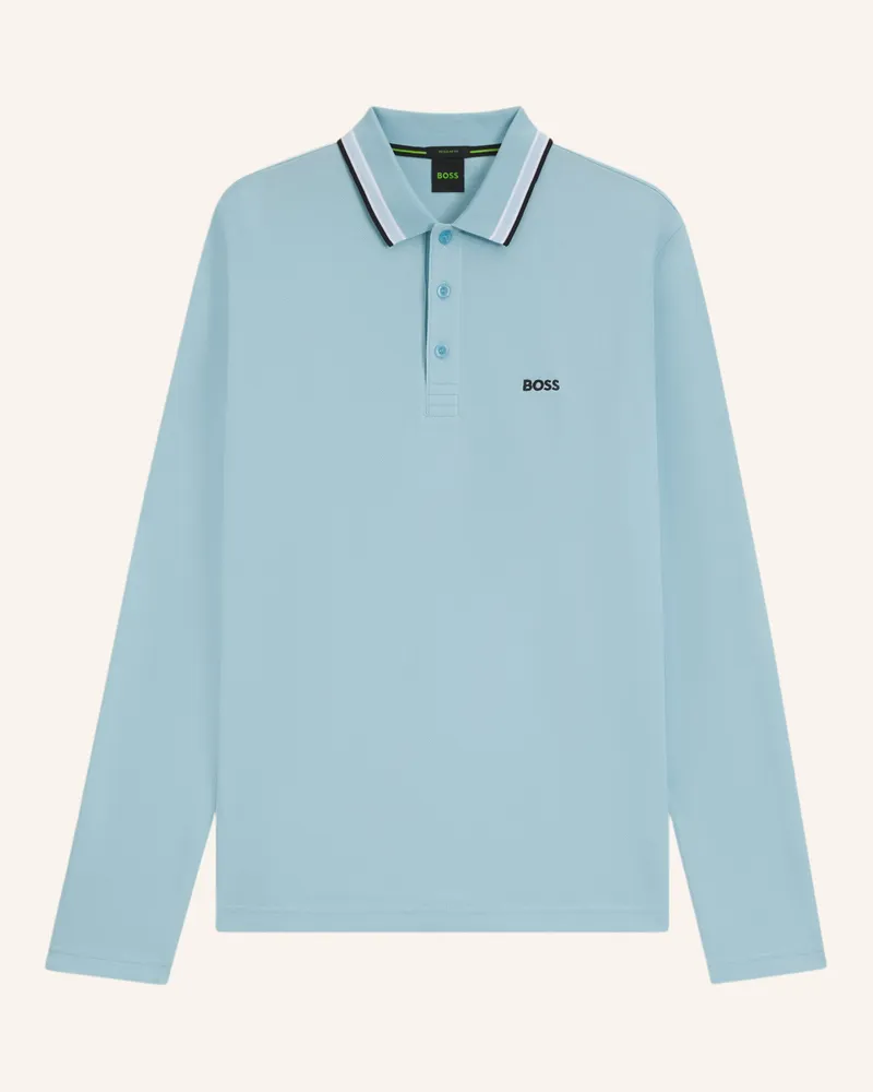 HUGO BOSS Poloshirt PLISY Regular Fit Hellblau