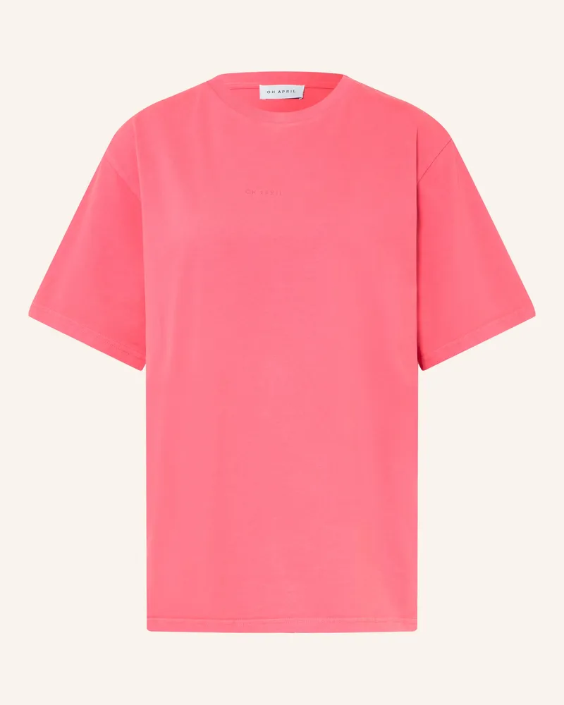 OH APRIL Oversized-Shirt Bf rot Pink