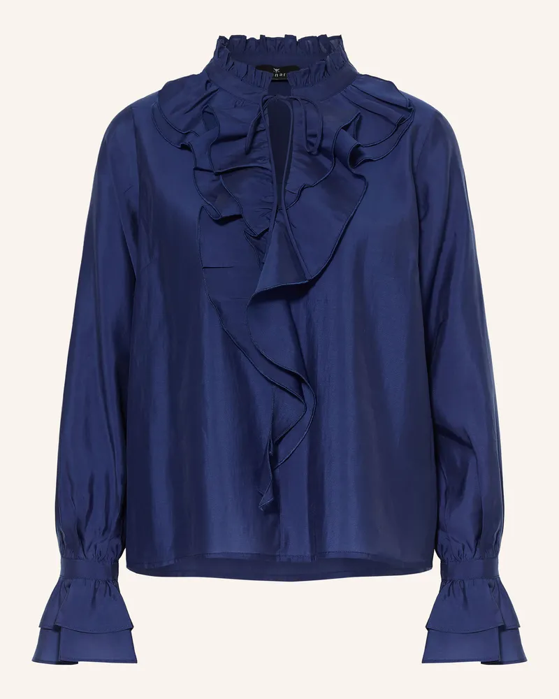 monari Blusenshirt Mit Rüschen blau Dunkelblau