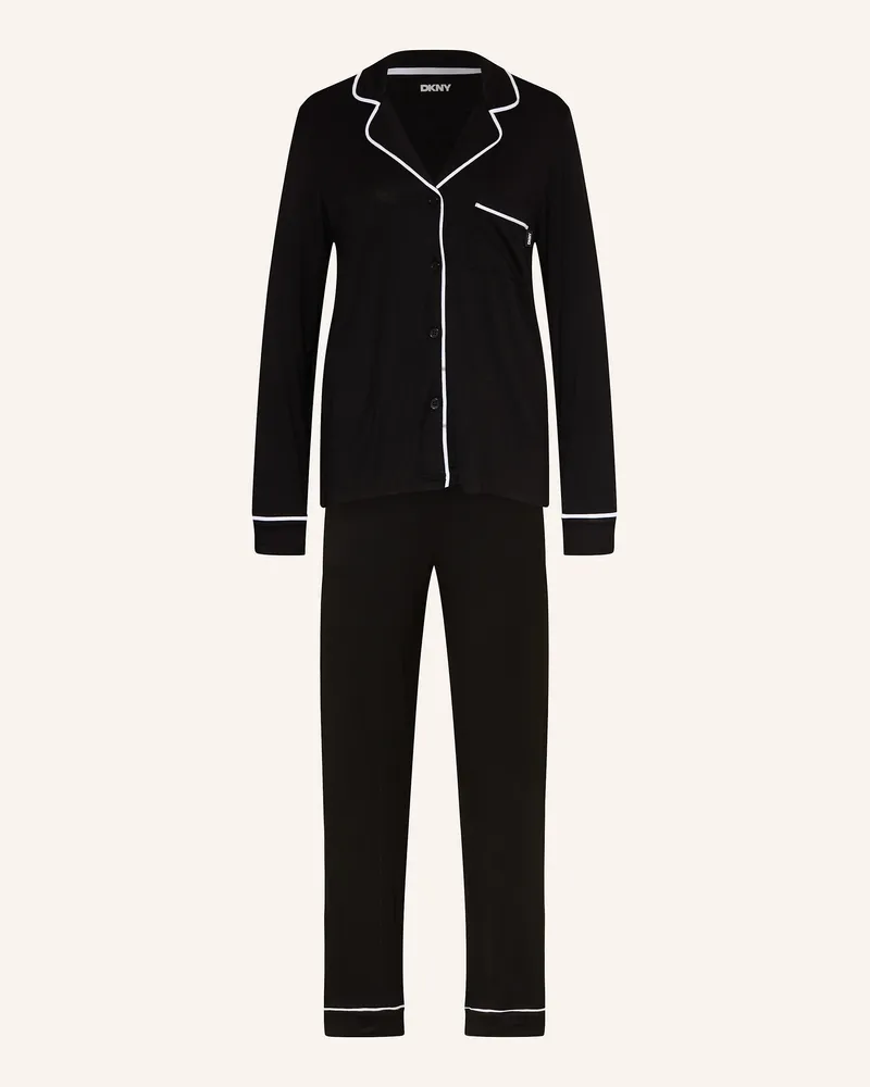 DKNY Schlafanzug NEXT GEN CLASSICS Schwarz