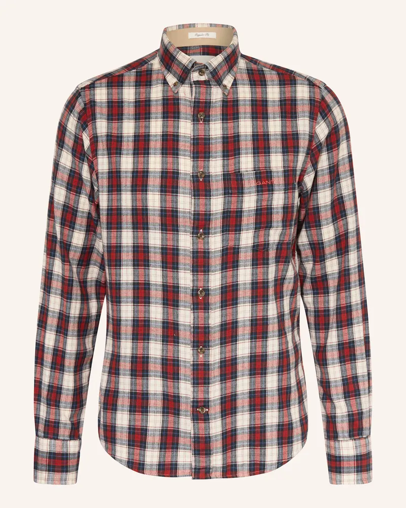 Gant Flanellhemd WINDBLOWN Regular Fit Blau
