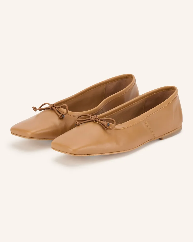 Flattered Ballerinas Kim braun Cognac