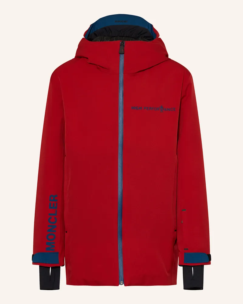 Moncler Skijacke Moriond rot Rot