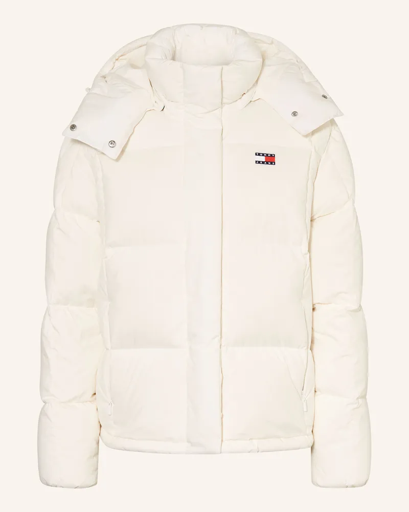 Tommy Hilfiger Daunenjacke ALASKA mit abnehmbarer Kapuze Creme