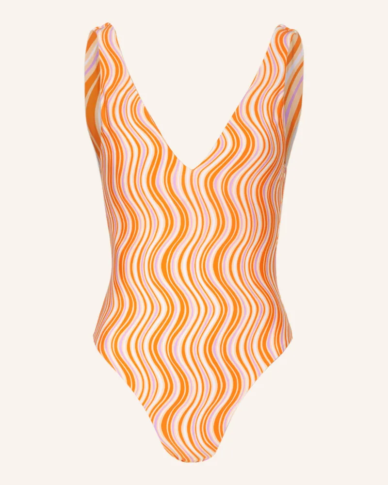 Seafolly Australia Badeanzug MOD SQUAD zum Wenden Orange