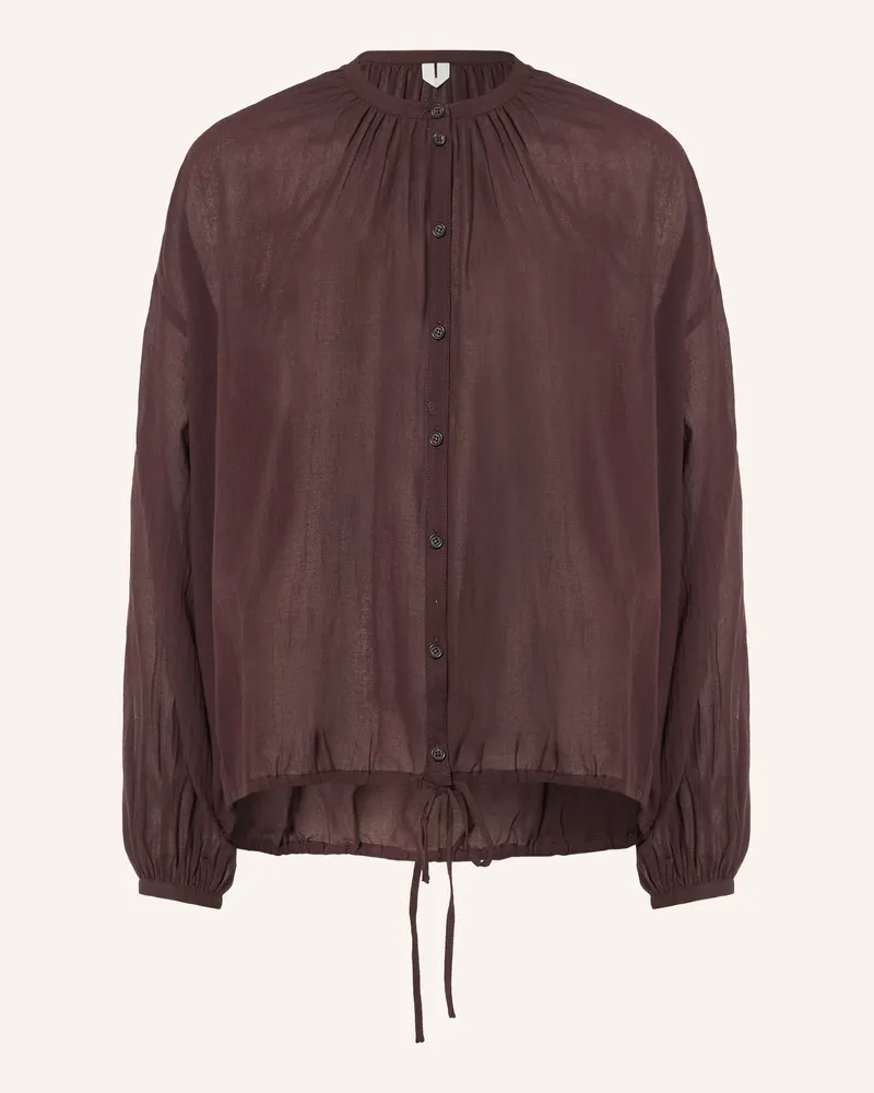 Arket Bluse braun Dunkelbraun