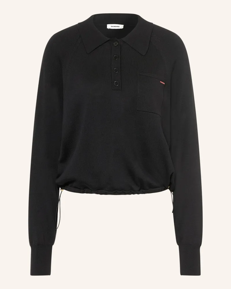 Sandro Pullover schwarz Schwarz