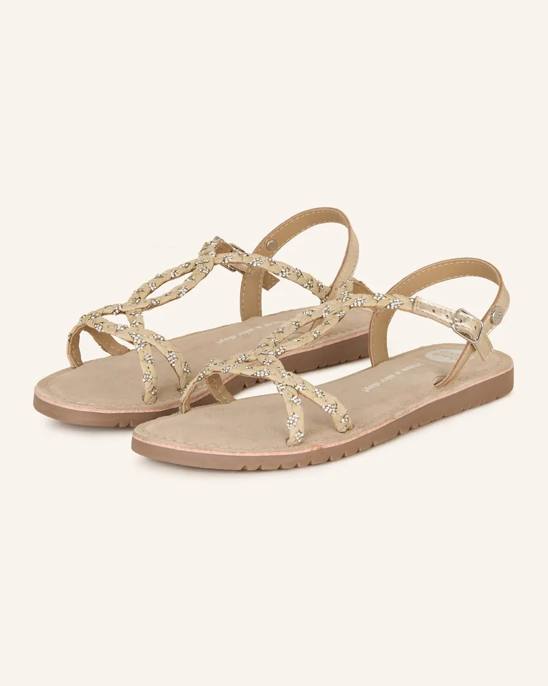 Gioseppo Sandalen WENHAM mit Schmucksteinen Taupe