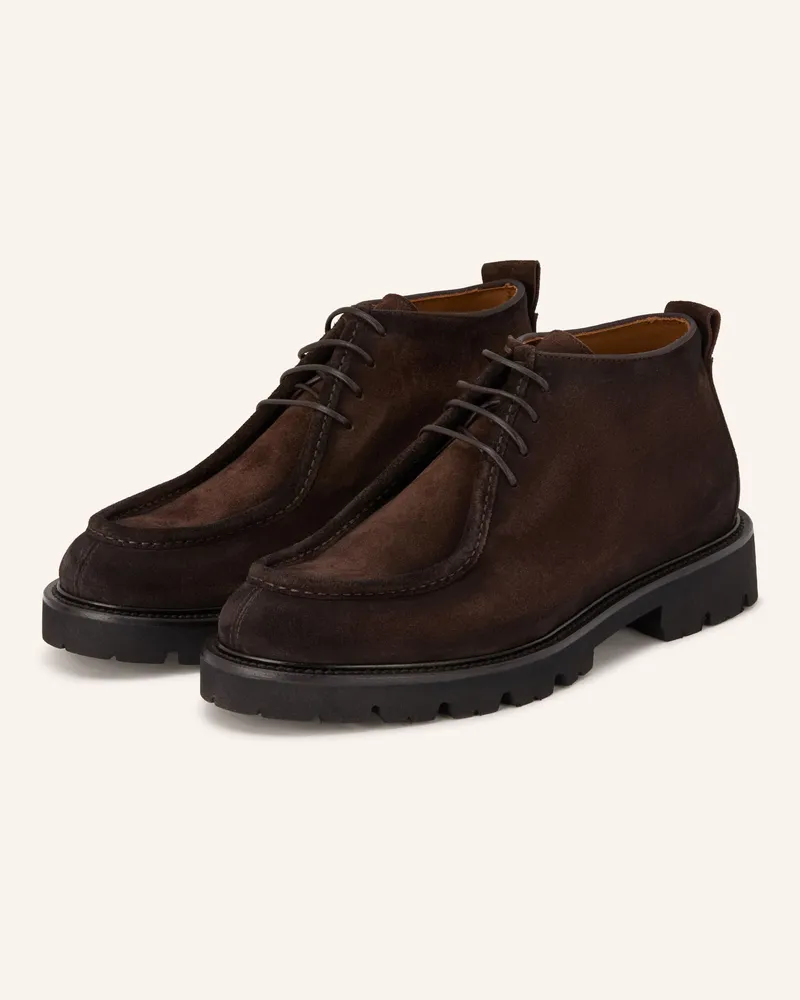 paul Schnürboots braun Dunkelbraun