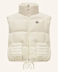 Moncler Daunenweste ARQUES im Materialmix Weiss