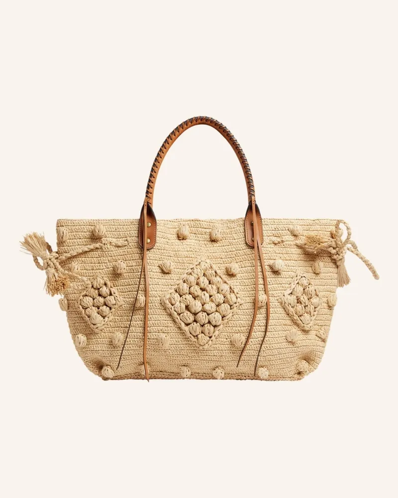 Gerard Darel Tasche 24 Gd Raphia braun Beige