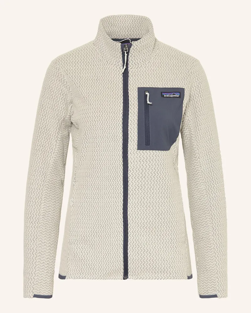 Patagonia Fleecejacke R1 AIR Hellgrau