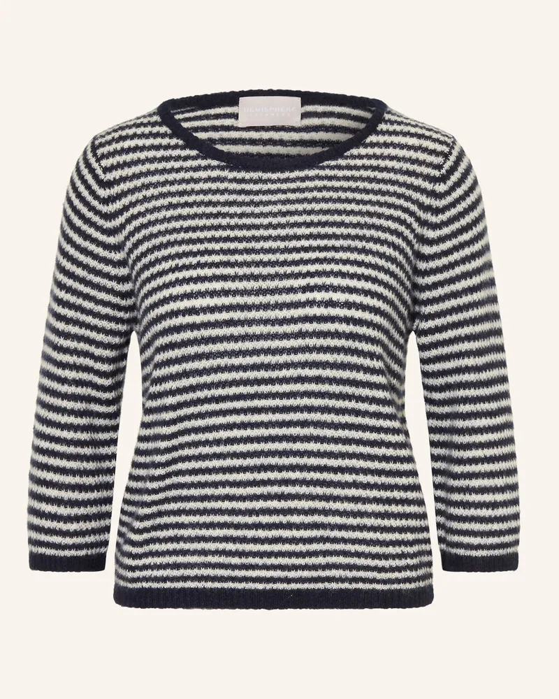 hemisphere Pullover Mit Cashmere blau Dunkelblau
