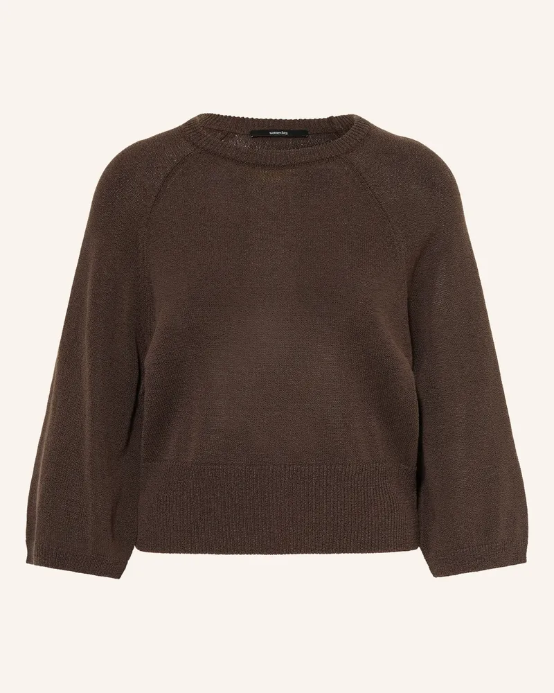 someday. Pullover Tiliah Mit 3/4-Arm braun Dunkelbraun