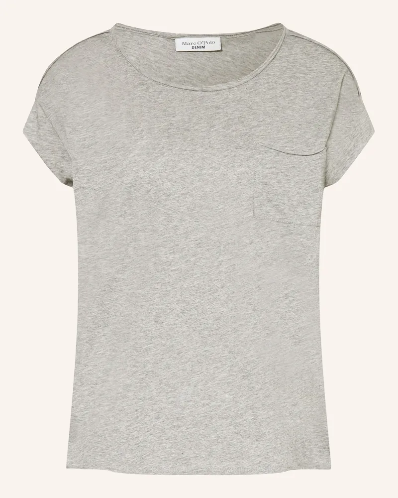 Marc O'Polo T-Shirt weiss Grau