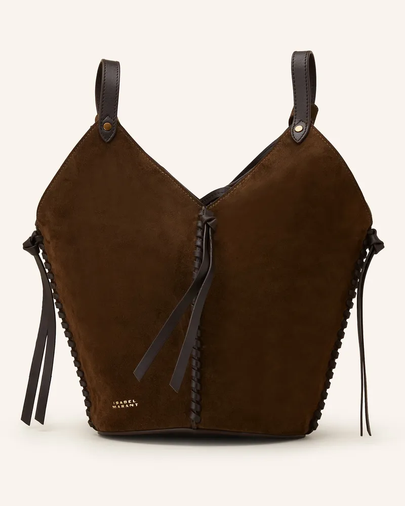 Isabel Marant Beuteltasche TAMPA MINI Dunkelbraun