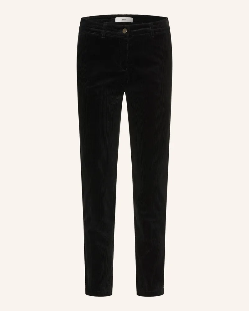 Brax Chino Maron S Aus Cord schwarz Schwarz